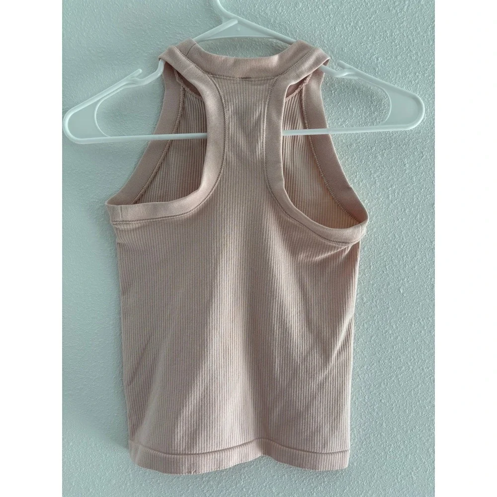 Athleta Renew Tank Top Womens XXS Pink Cropped Gym Athletic Workout Sporty - Picture 2 of 7
